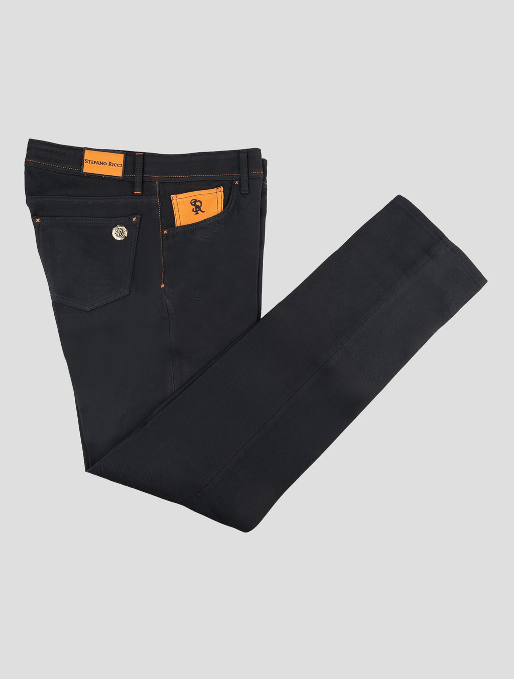 Stefano Ricci Dark Blue Cotton Jeans (T1905BCOL) - View 1