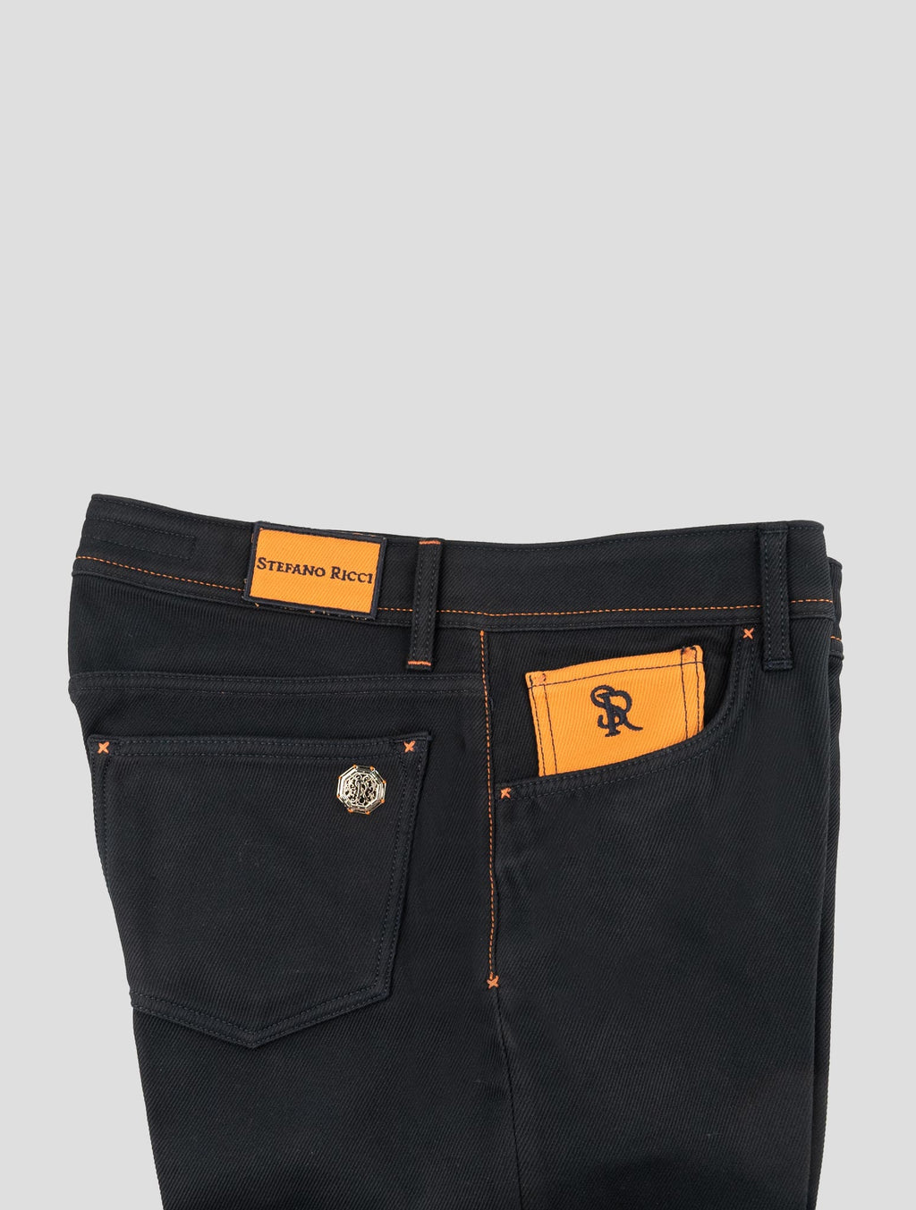 Stefano Ricci Dark Blue Cotton Jeans (T1905BCOL) - View 3