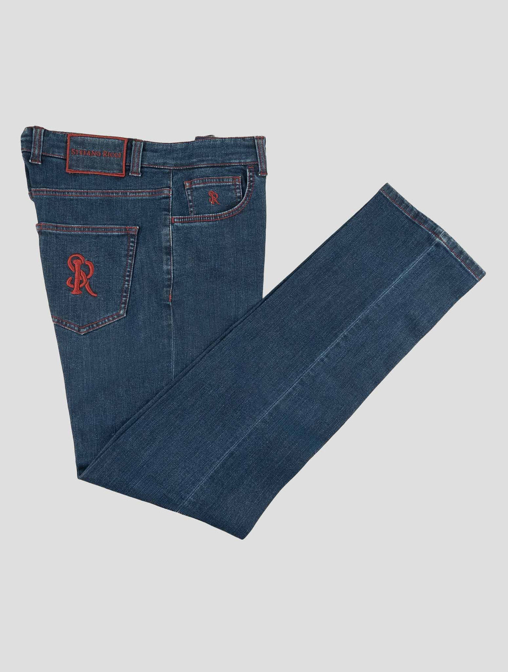 Stefano Ricci Blue Cotton Jeans (MFTXDS2010) - View 1