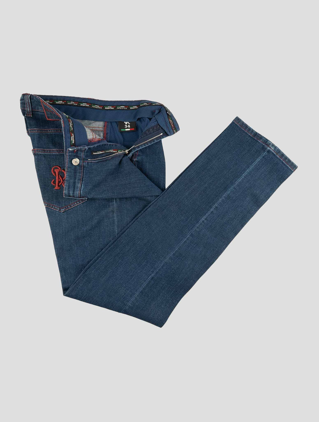Stefano Ricci Blue Cotton Jeans (MFTXDS2010) - View 2