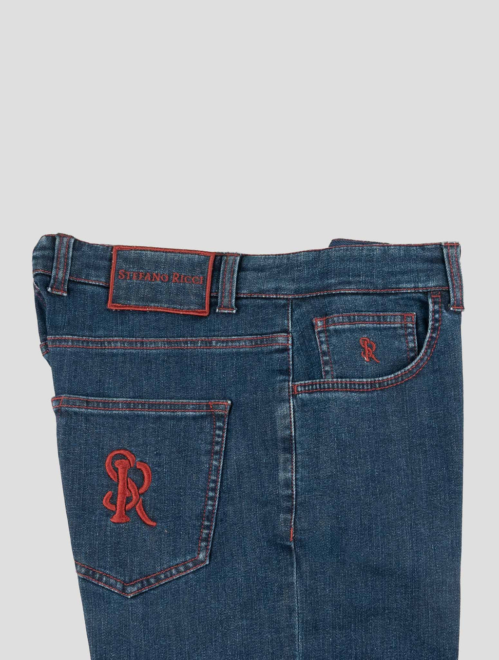 Stefano Ricci Blue Cotton Jeans (MFTXDS2010) - View 3