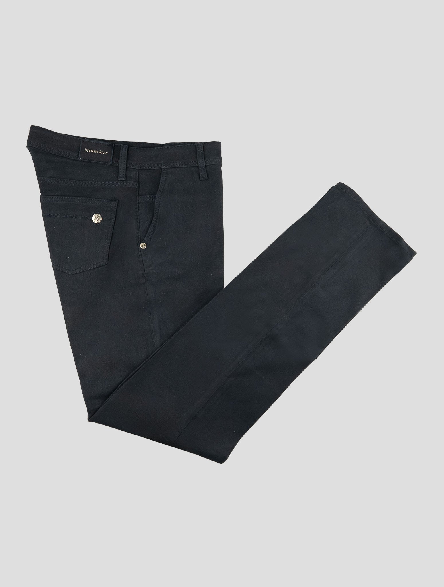 Stefano Ricci Dark Blue Cotton Jeans (MST64S0140) - View 1