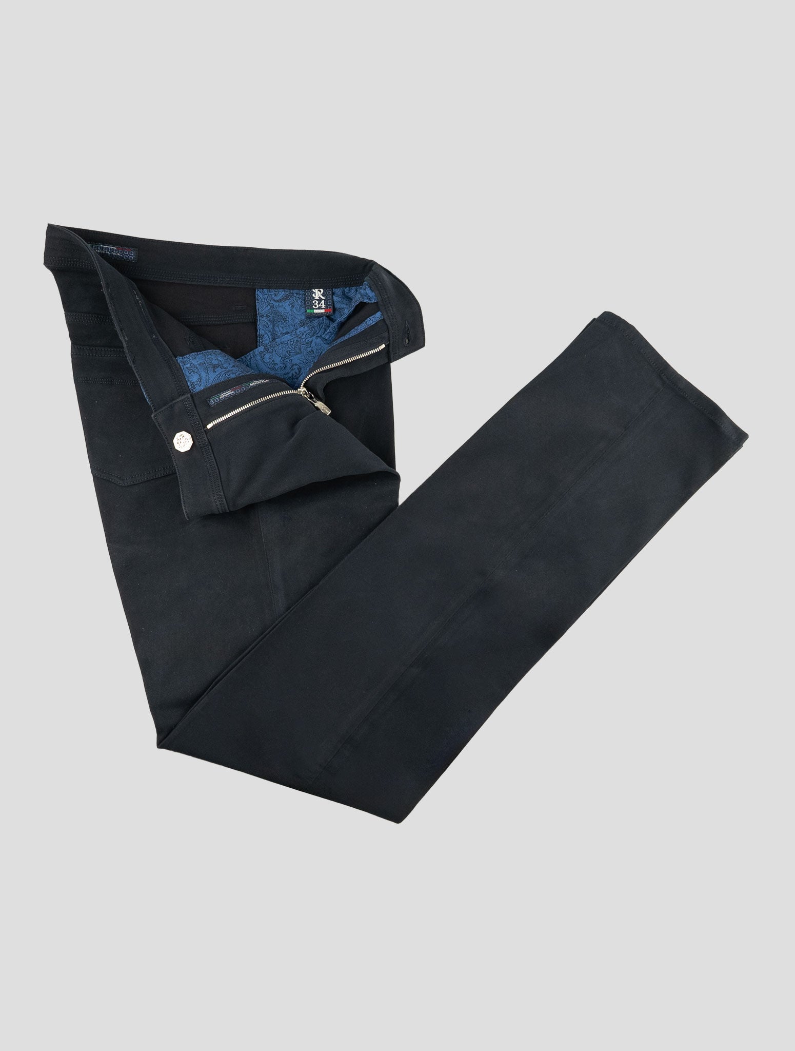 Stefano Ricci Dark Blue Cotton Jeans (MST64S0140) - View 2