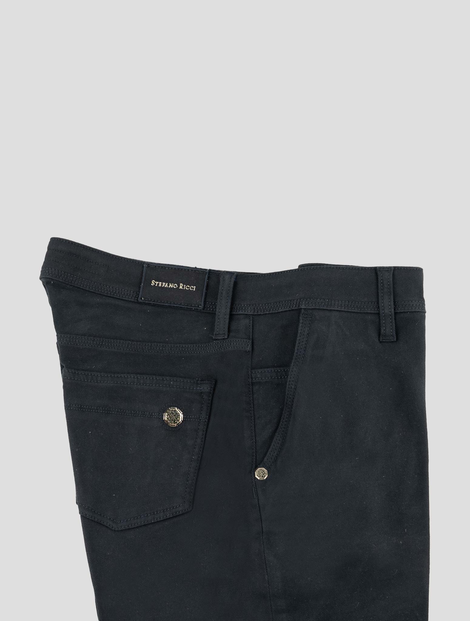 Stefano Ricci Dark Blue Cotton Jeans (MST64S0140) - View 3