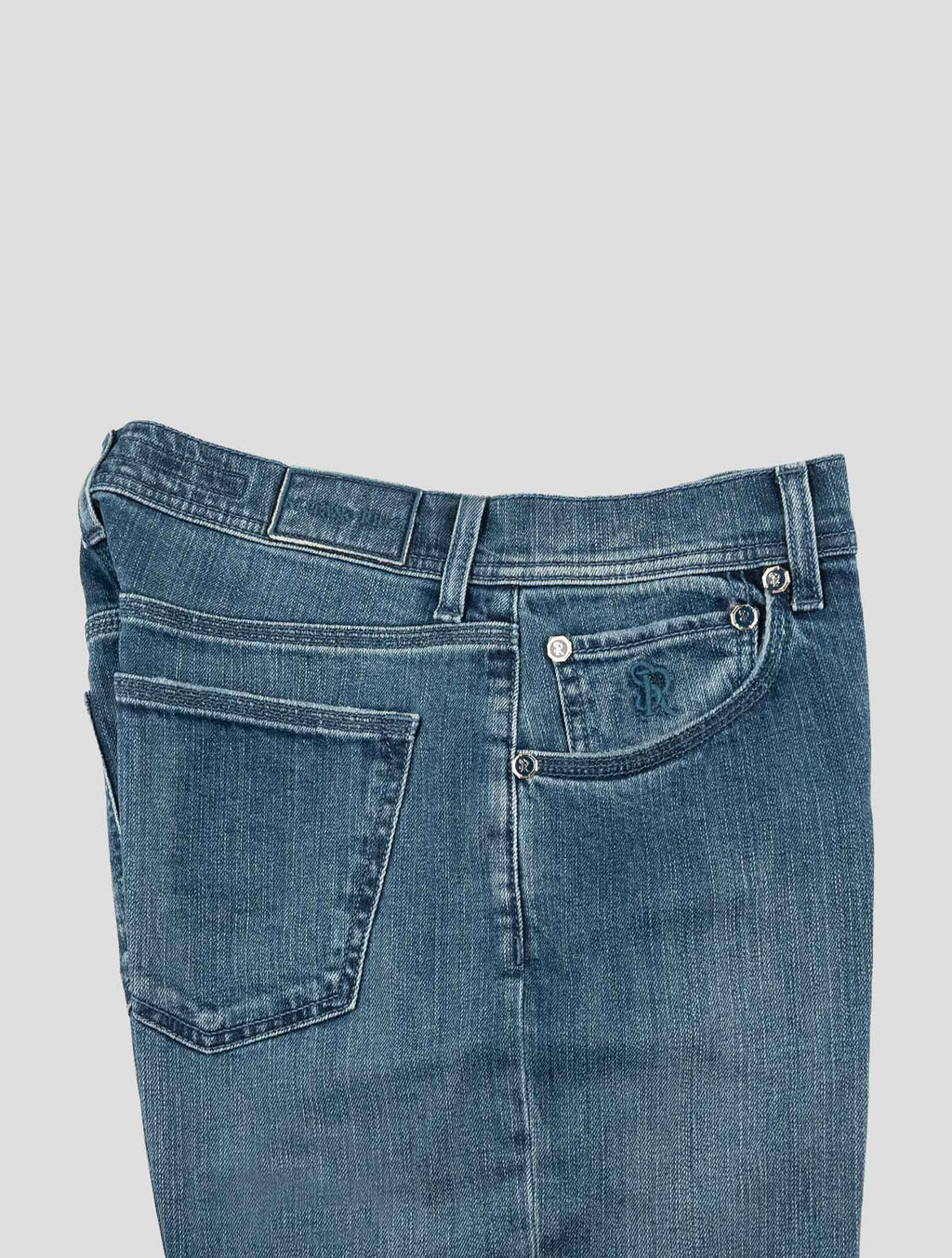 Stefano Ricci Blue Stretch Cotton Jeans (T01901KUBL003) - View 3