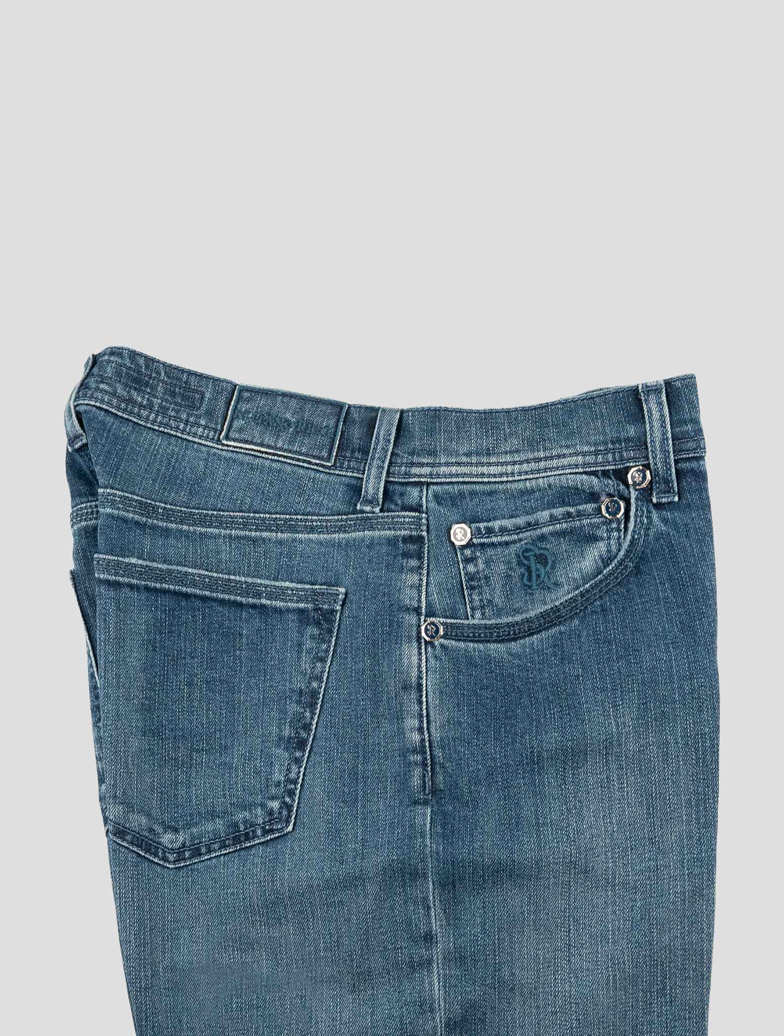 Stefano Ricci Blue Stretch Cotton Jeans (T01901KUBL003) - View 3