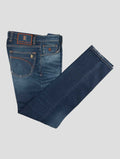 Stefano Ricci Blue Cotton Jeans (MFT83S2070) - View 1