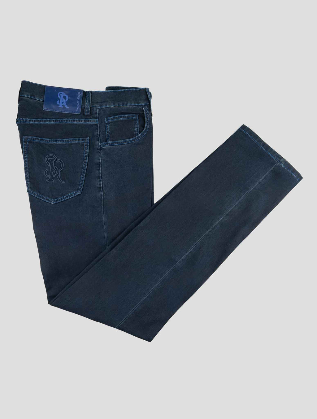 Stefano Ricci Blue Cotton Jeans (MFT01R1010) - View 1