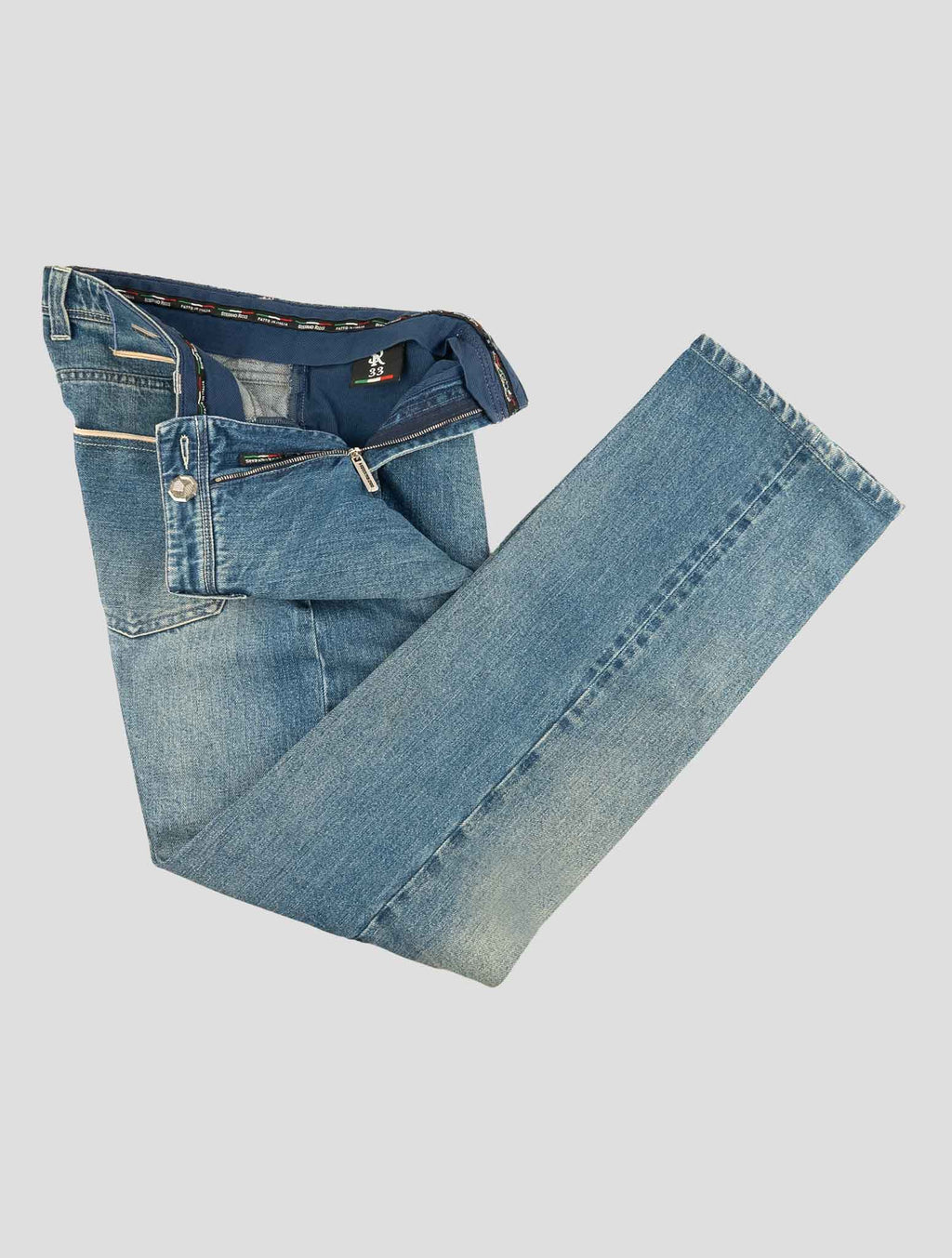 Stefano Ricci Blue Cotton Jeans (MFT738020) - View 2