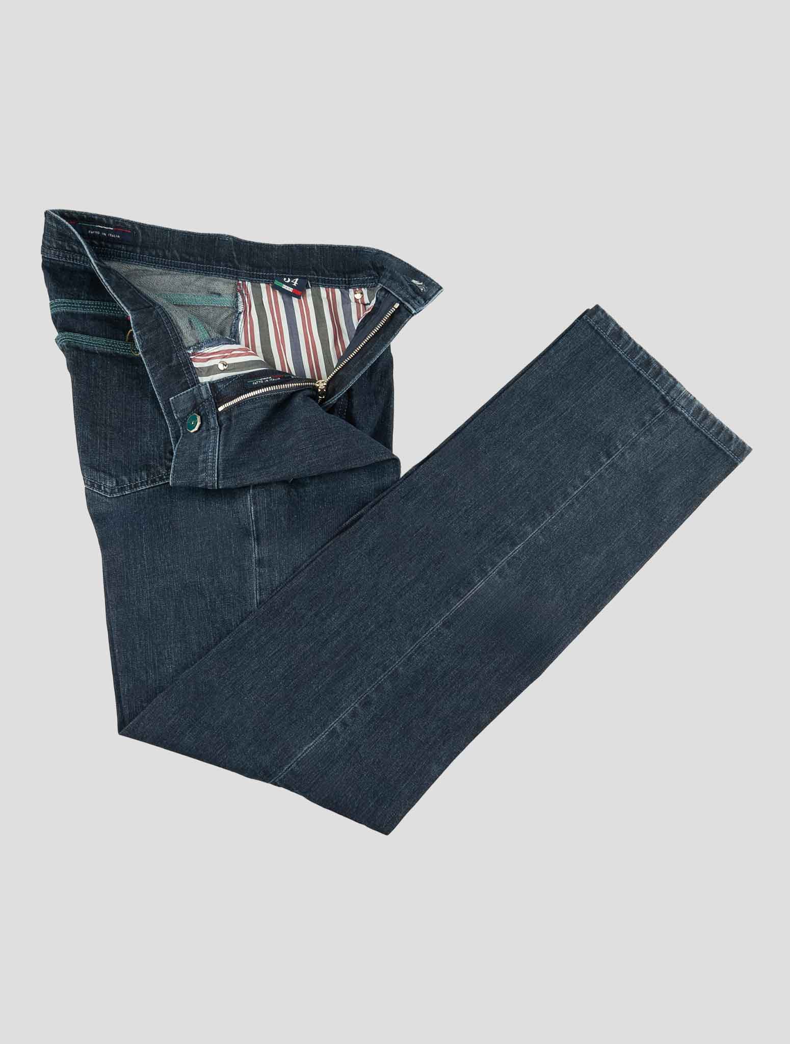 Stefano Ricci Blue Stretch Cotton Jeans (T01901KUBE) - View 2