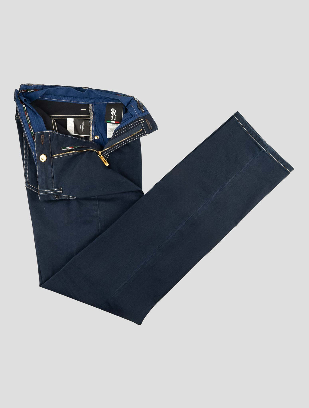 Stefano Ricci Blue Cotton Jeans (17078A) - View 2