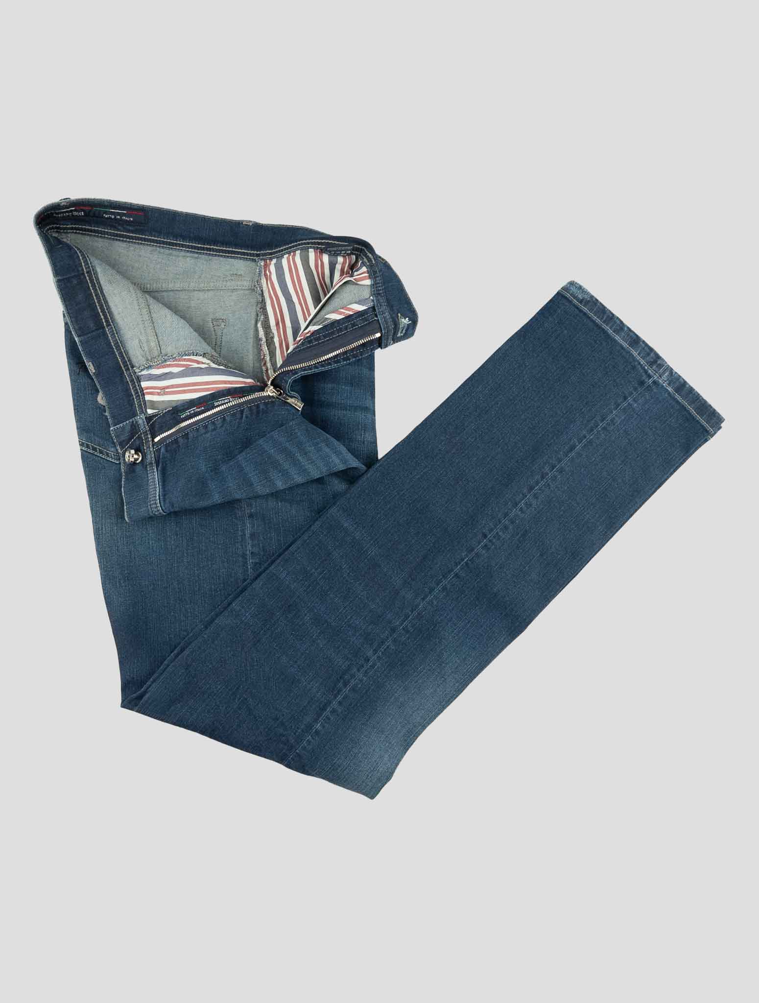 Stefano Ricci Blue Cotton Jeans (T01901PE1373) - View 2