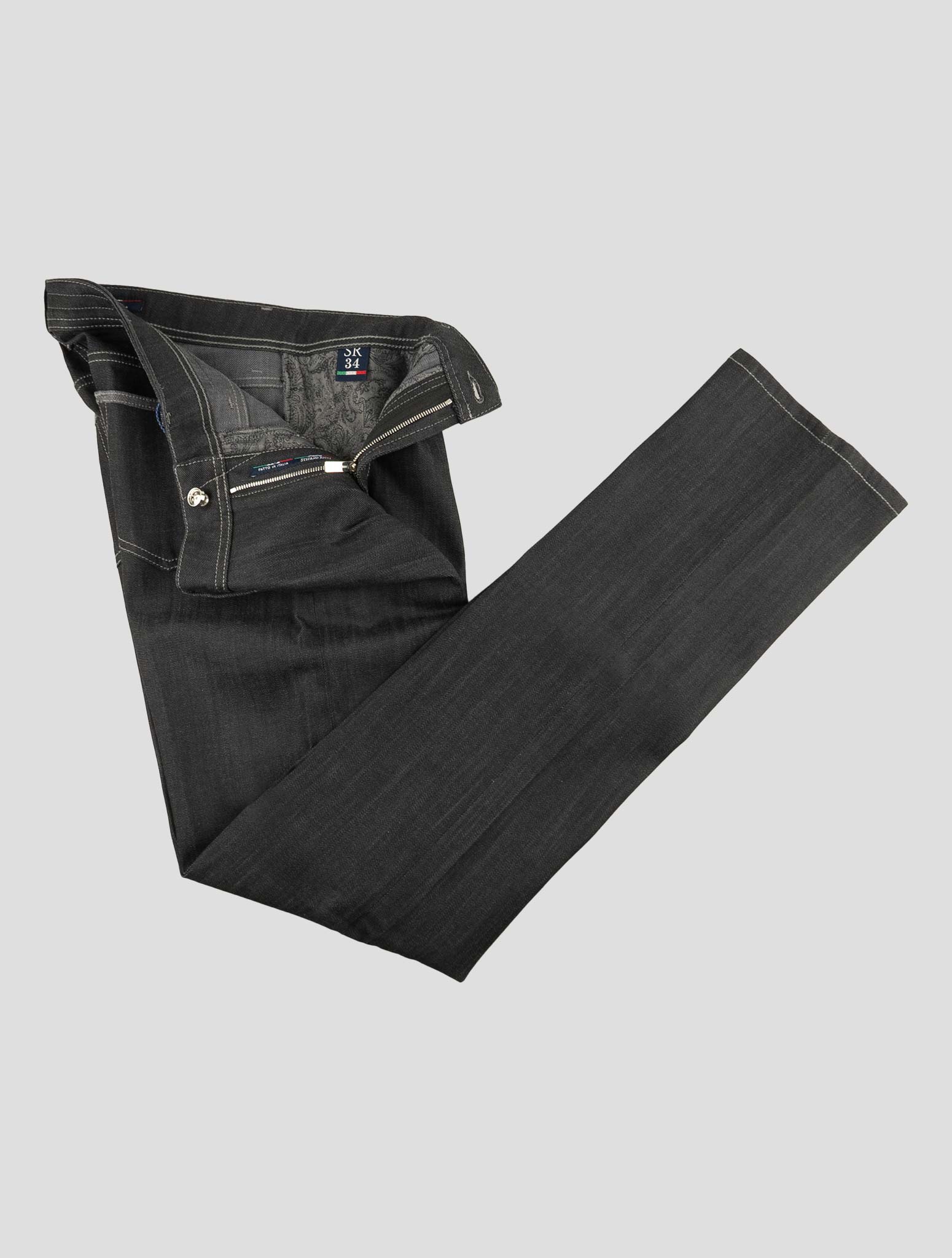 Stefano Ricci Gray Cotton Jeans (T01905SBMG) - View 2