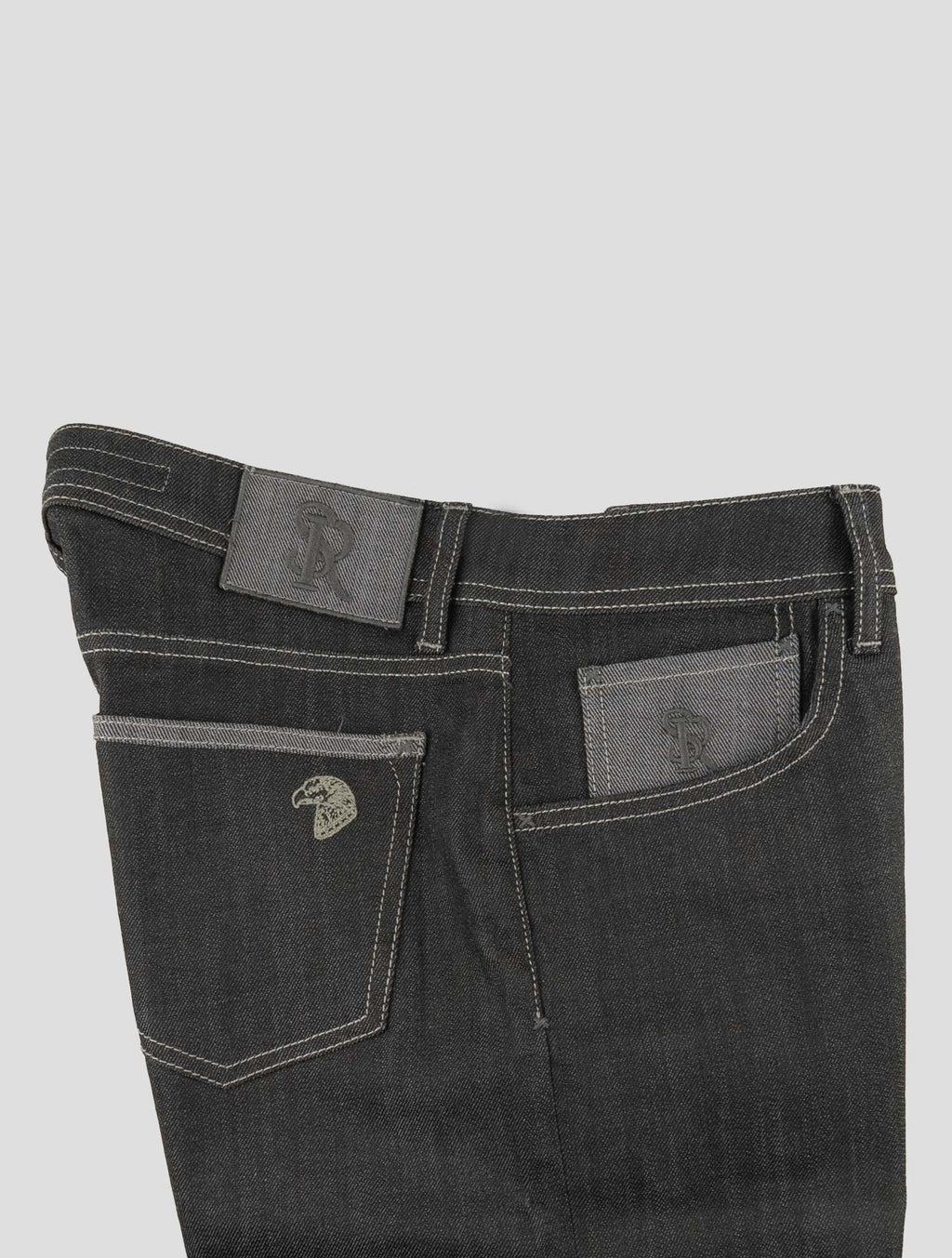Stefano Ricci Gray Cotton Jeans (T01905SBMG) - View 3