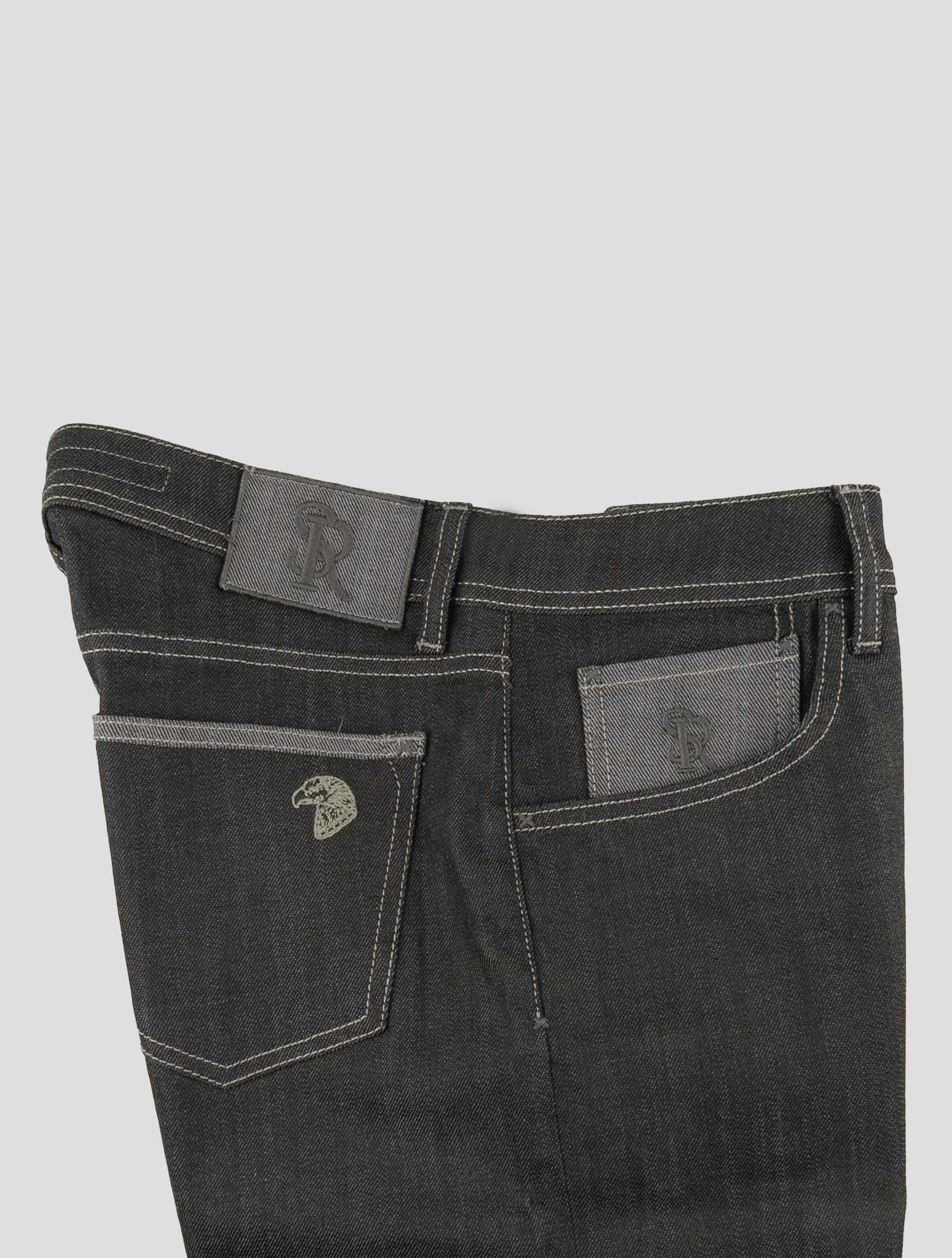 Stefano Ricci Gray Cotton Jeans (T01905SBMG) - View 3
