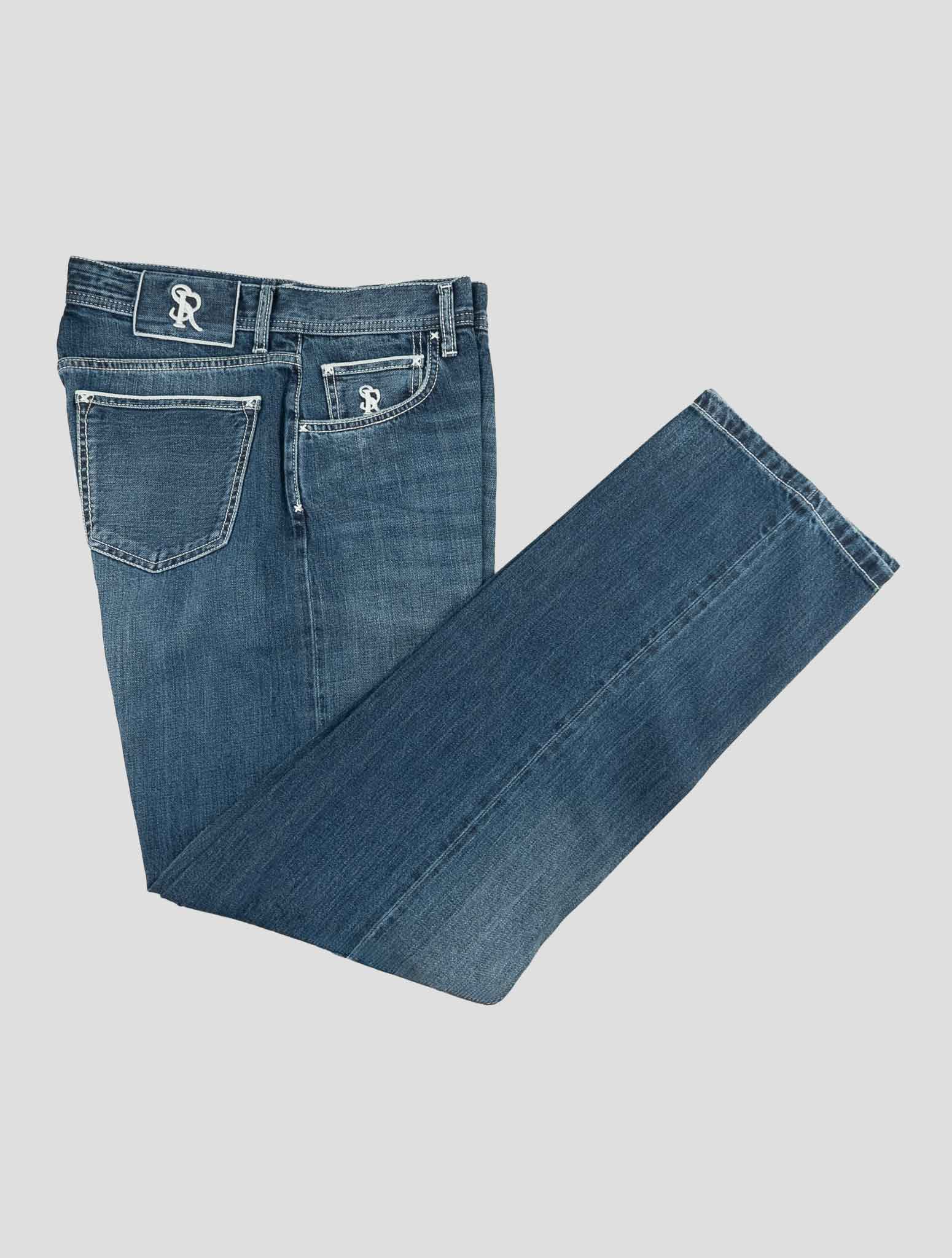 Stefano Ricci Blue Cotton Jeans (T01901KD002) - View 1