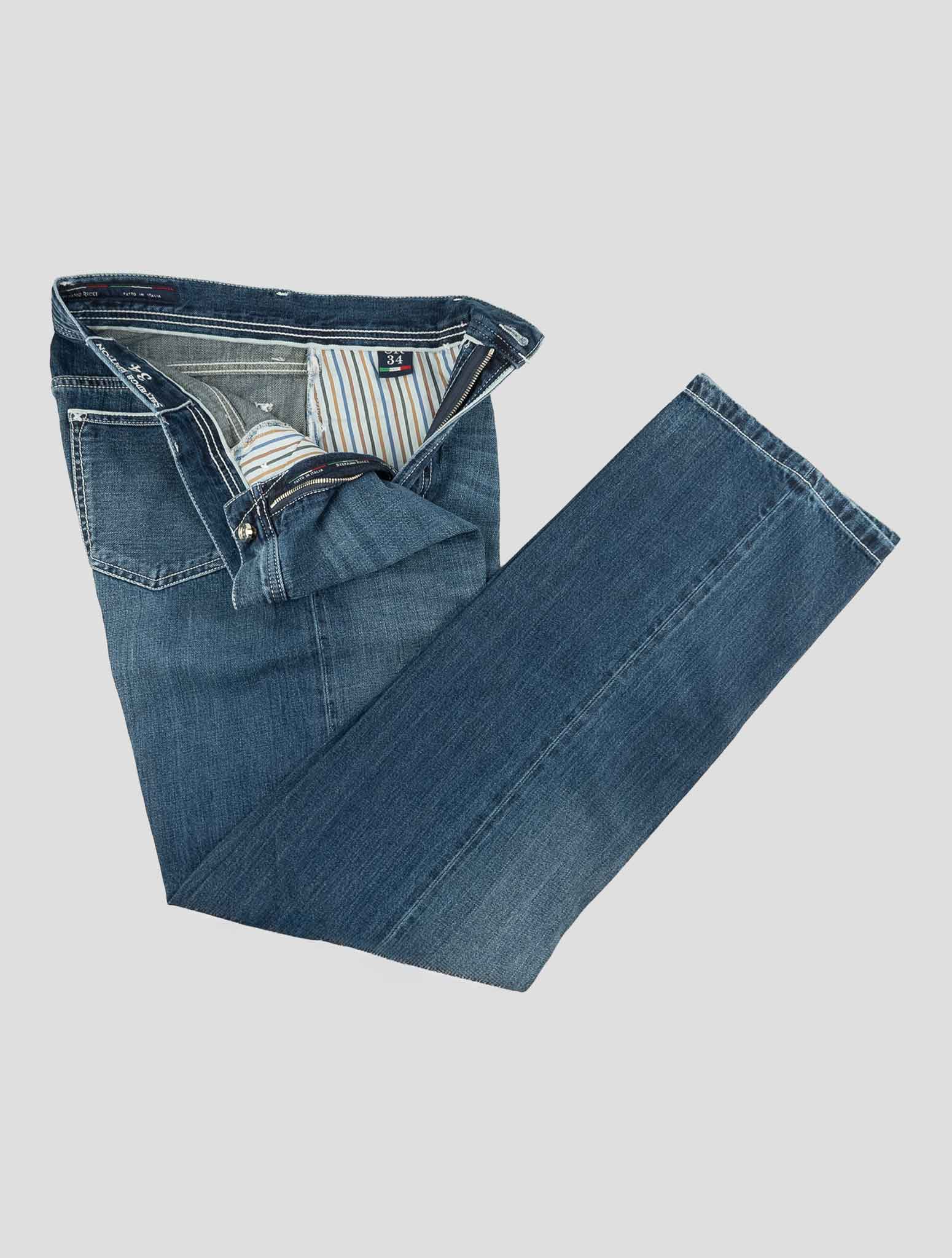 Stefano Ricci Blue Cotton Jeans (T01901KD002) - View 2