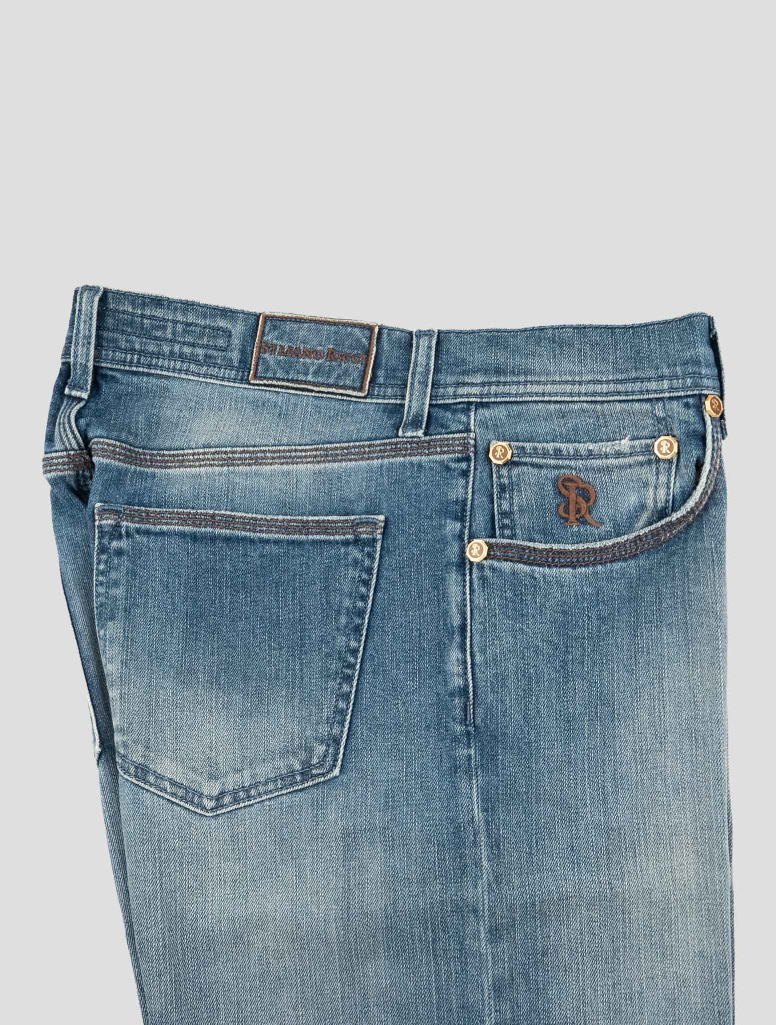 Stefano Ricci Blue Stretch Cotton Jeans (T01901KUBA1421) - View 3