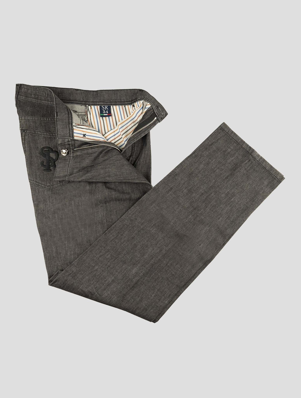 Stefano Ricci Gray Cotton Jeans (T01901UR) - View 2