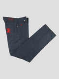 Stefano Ricci Blue Cashmere-Blend Jeans (T01901PROV) - View 1