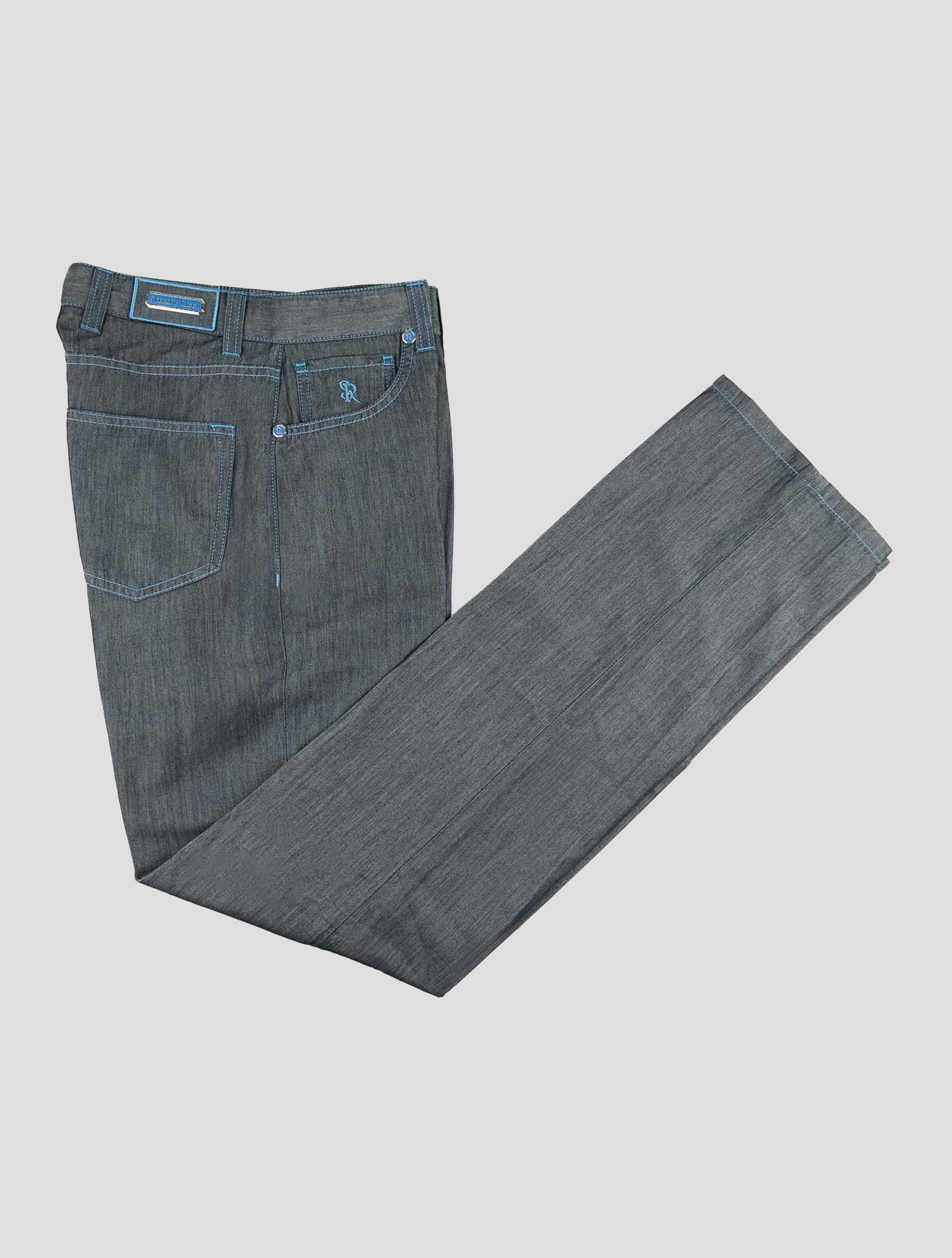 Stefano Ricci Blue Cotton Jeans (T15T1PCME) - View 1