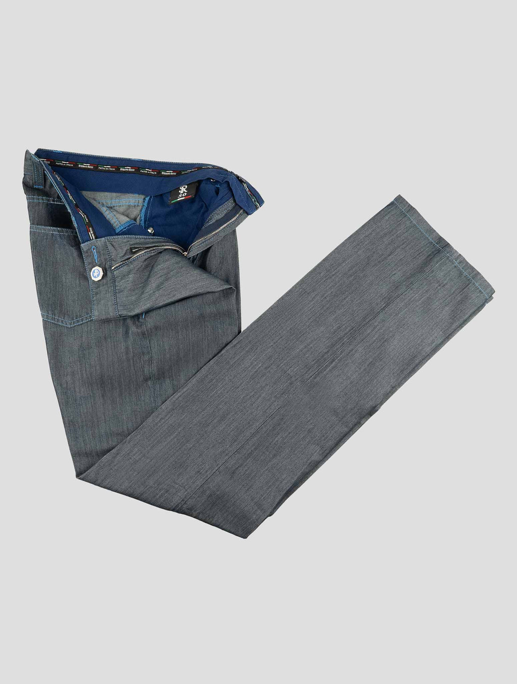 Stefano Ricci Blue Cotton Jeans (T15T1PCME) - View 2