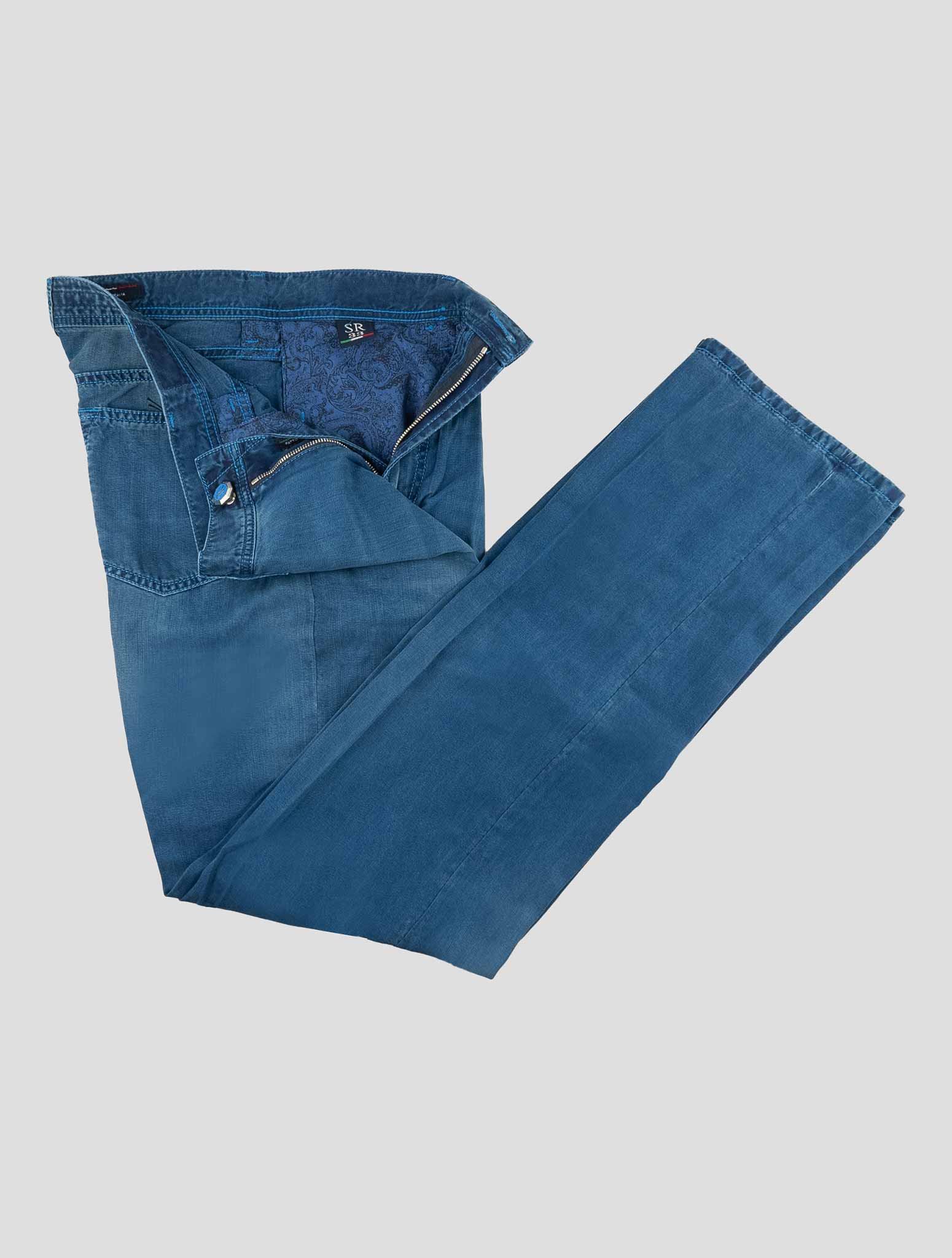 Stefano Ricci Blue Lyocell-Cotton Jeans (T1901WIME) - View 2