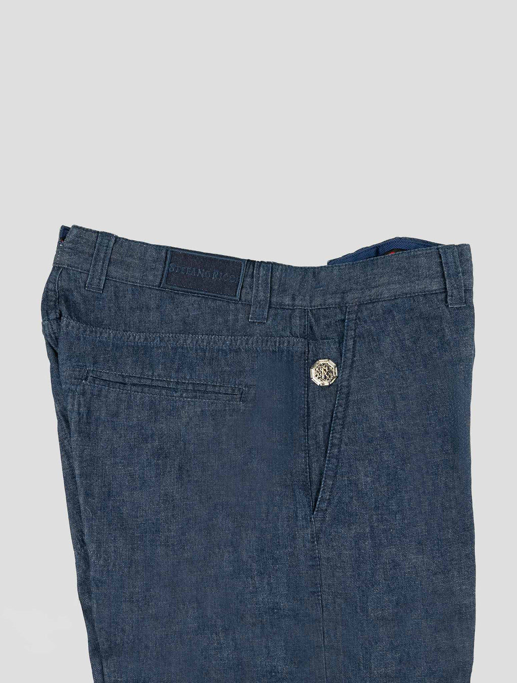 Stefano Ricci Blue Cotton Jeans (T1TA15013) - View 3