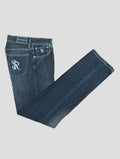 Stefano Ricci Blue Cotton Jeans (T01901RT) - View 1