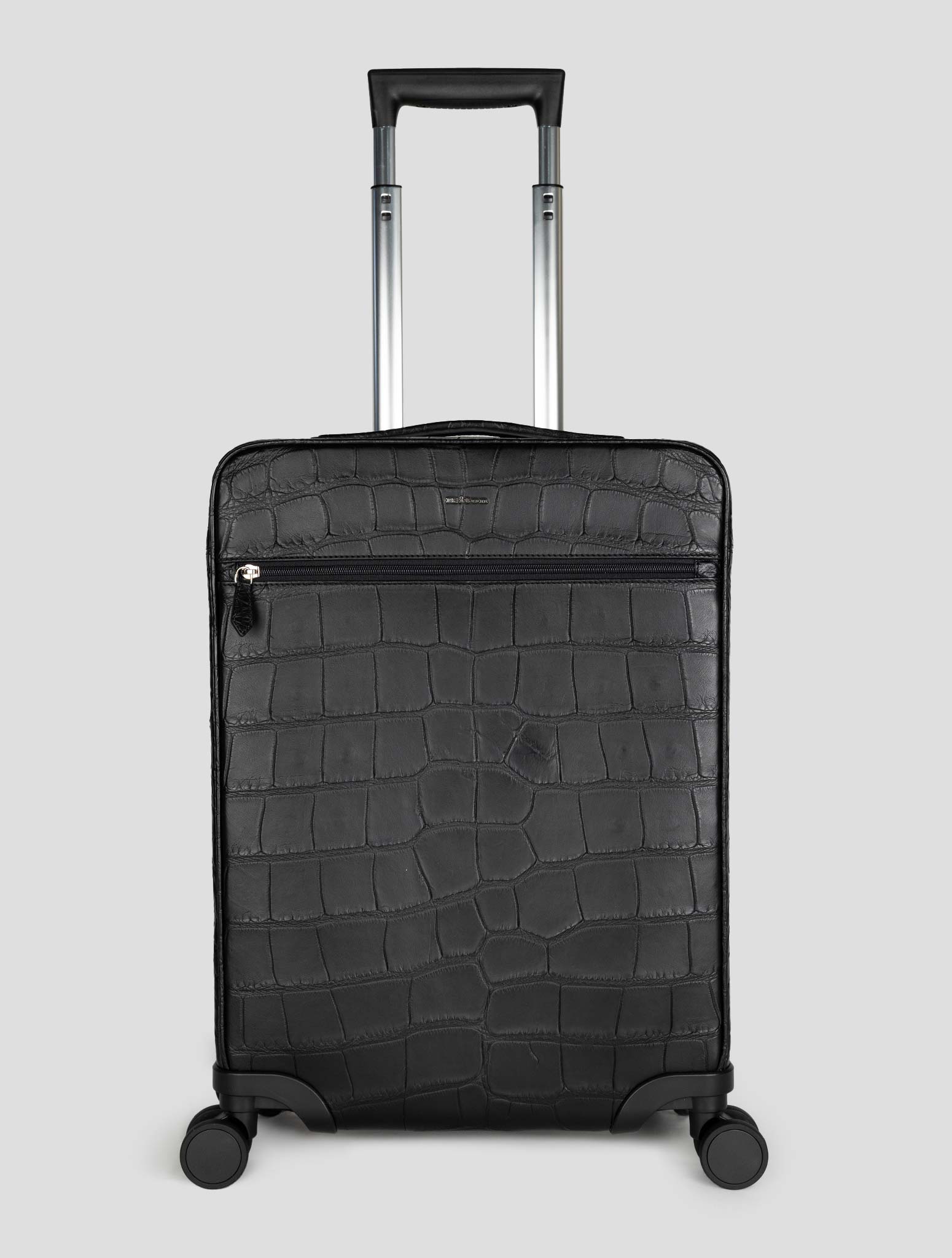 Kiton Black Leather Vicuna Perù Coat - view 7
