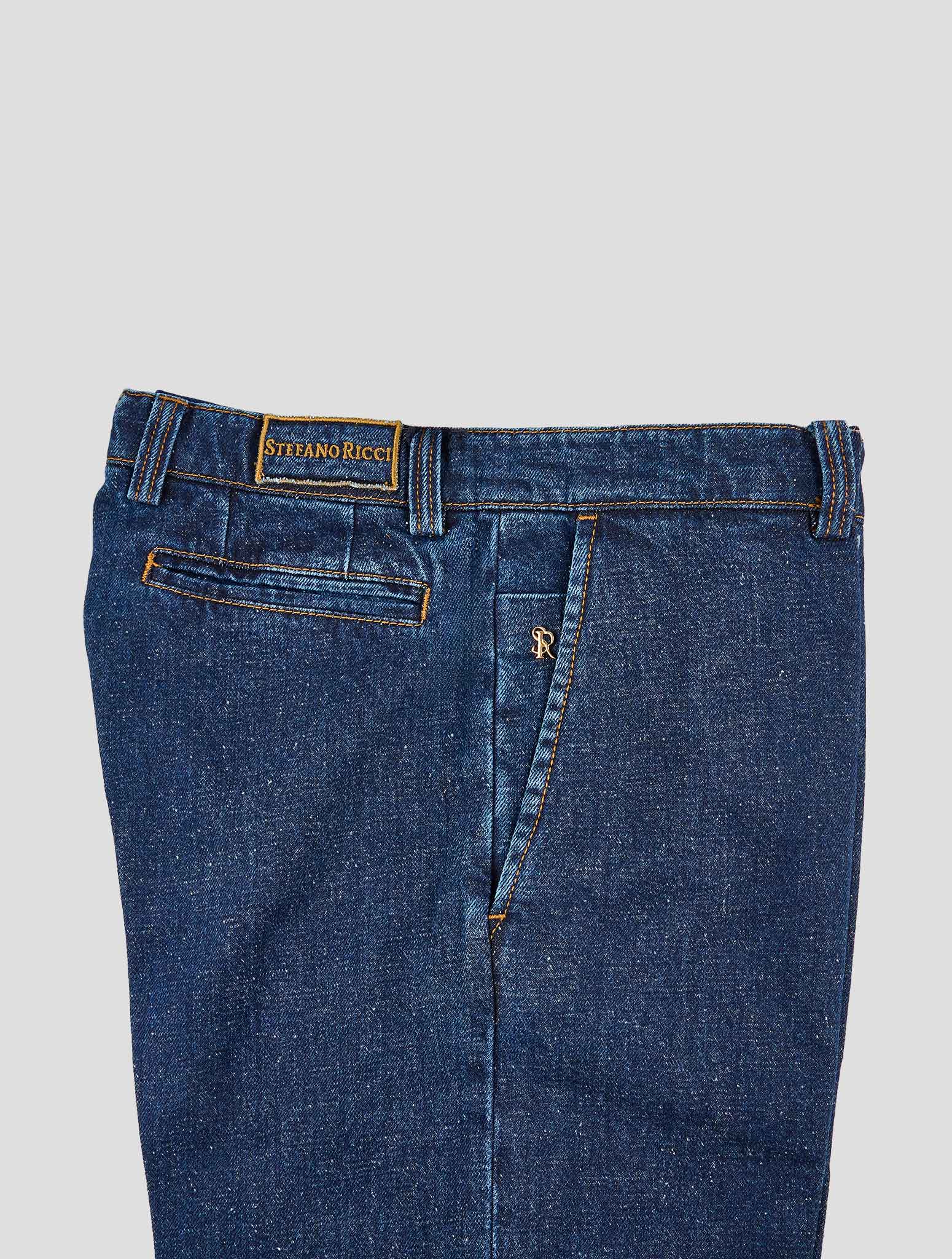 Stefano Ricci Blue Cotton Jeans (T01SFCH) - View 3