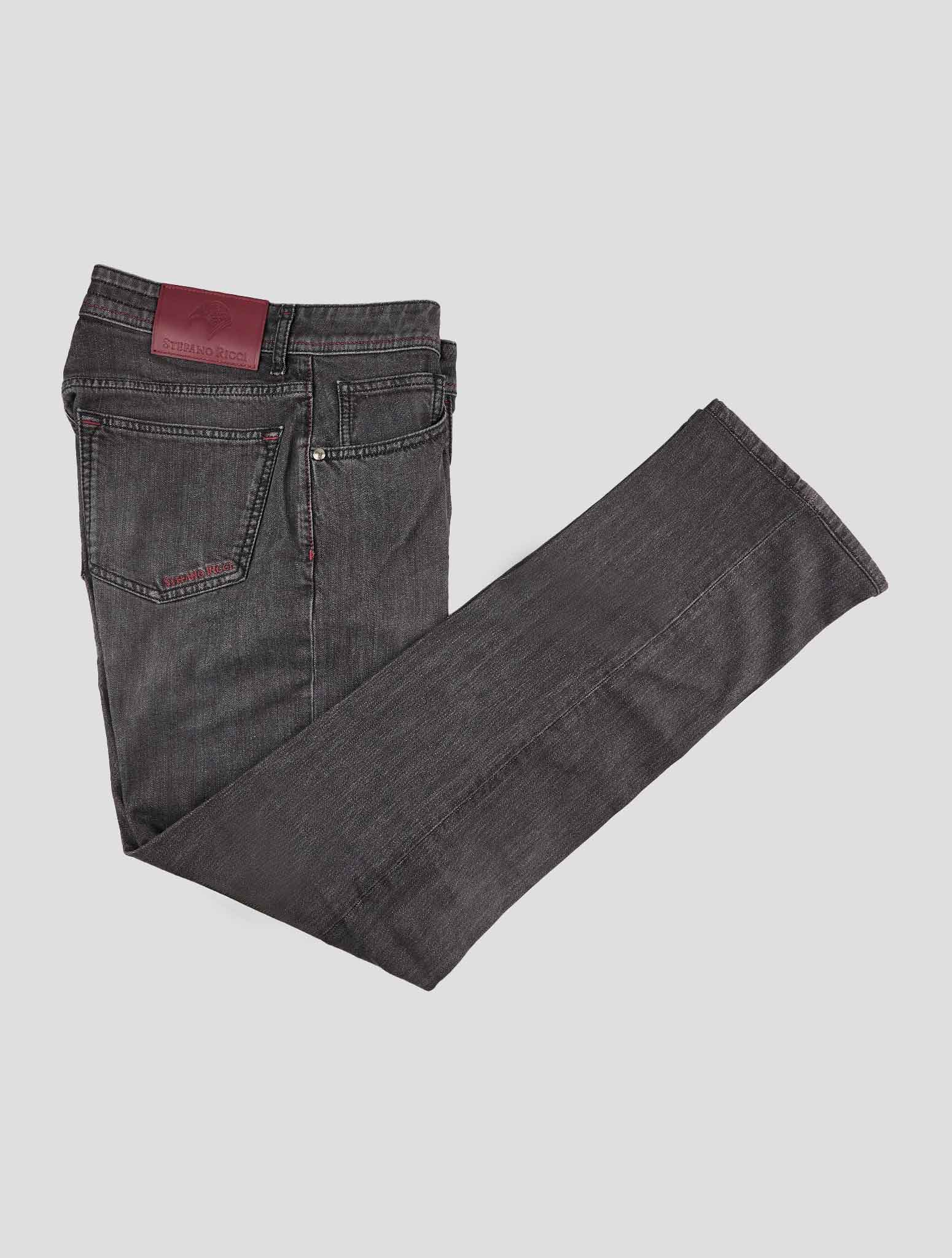 Stefano Ricci Gray Cashmere-Blend Jeans - View 1