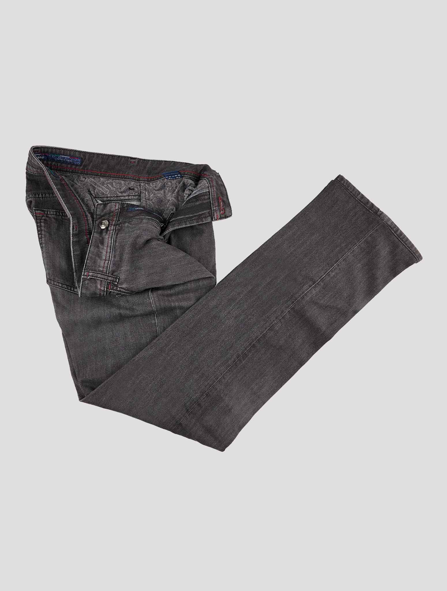 Stefano Ricci Gray Cashmere-Blend Jeans - View 2