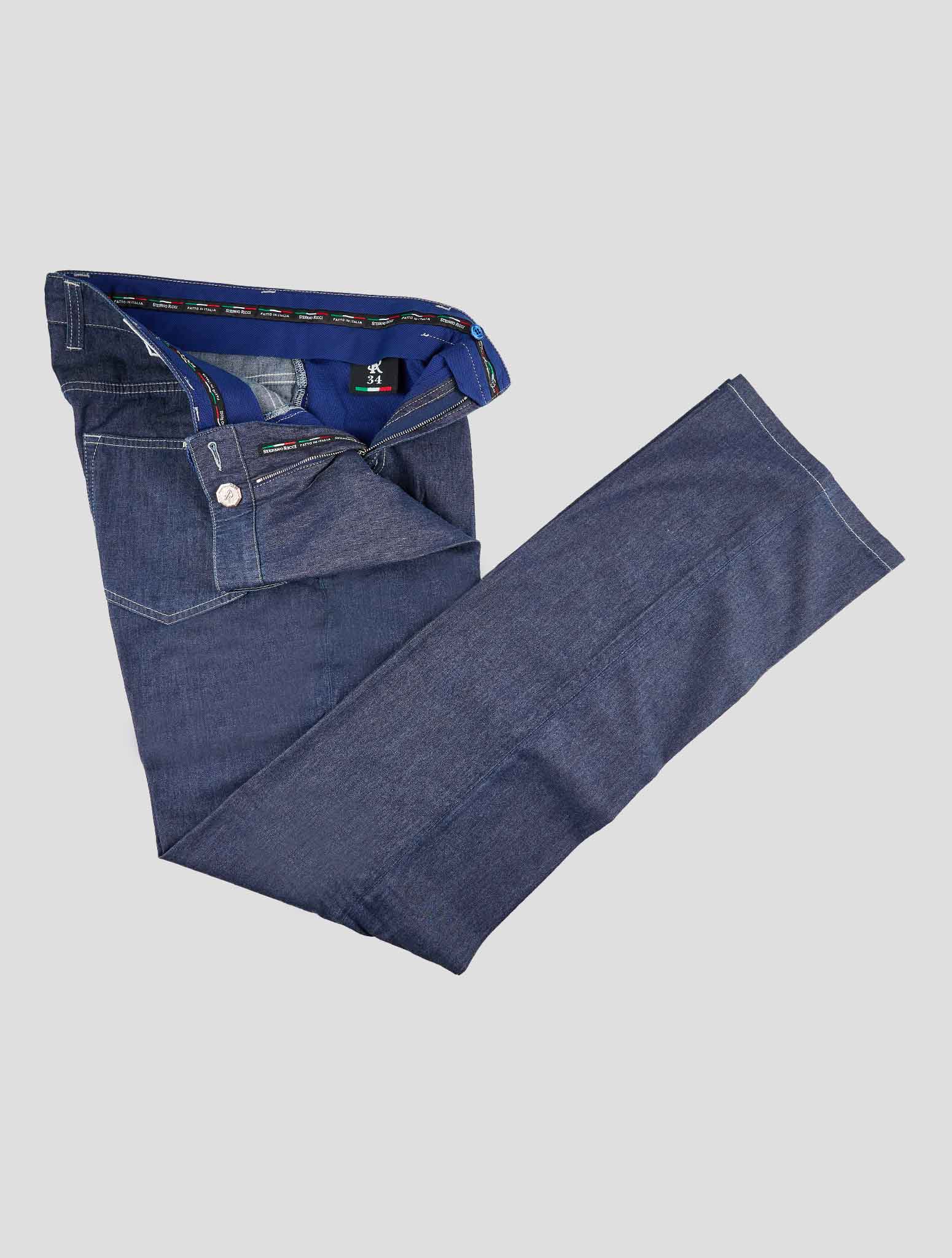 Stefano Ricci Blue Lyocell-Cotton Jeans (T155RAQ1GCP0) - View 2