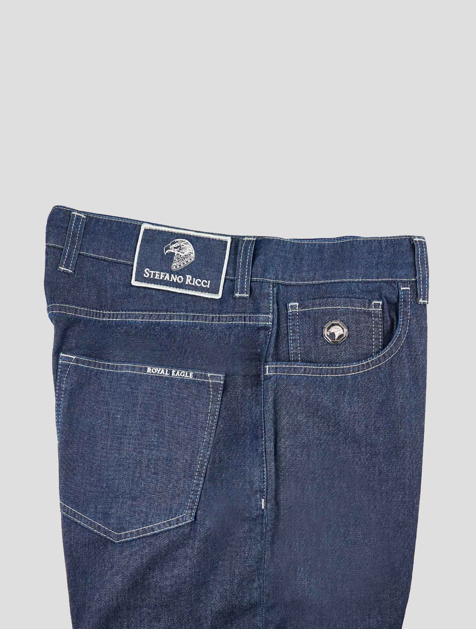 Stefano Ricci Blue Lyocell-Cotton Jeans (T155RAQ1GCP0) - View 3