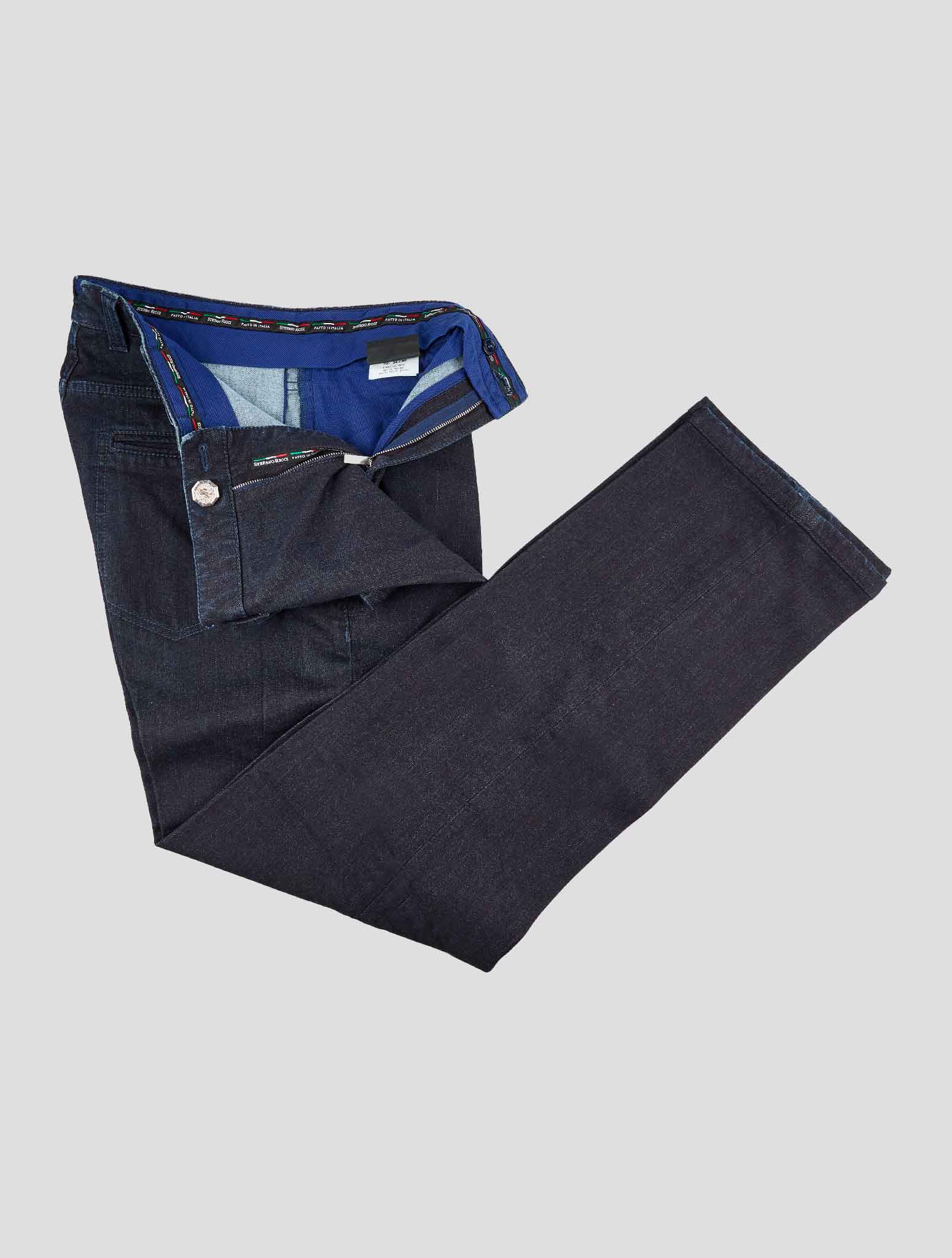 Stefano Ricci Dark Blue Cotton Jeans (T1A1FIL1) - View 2