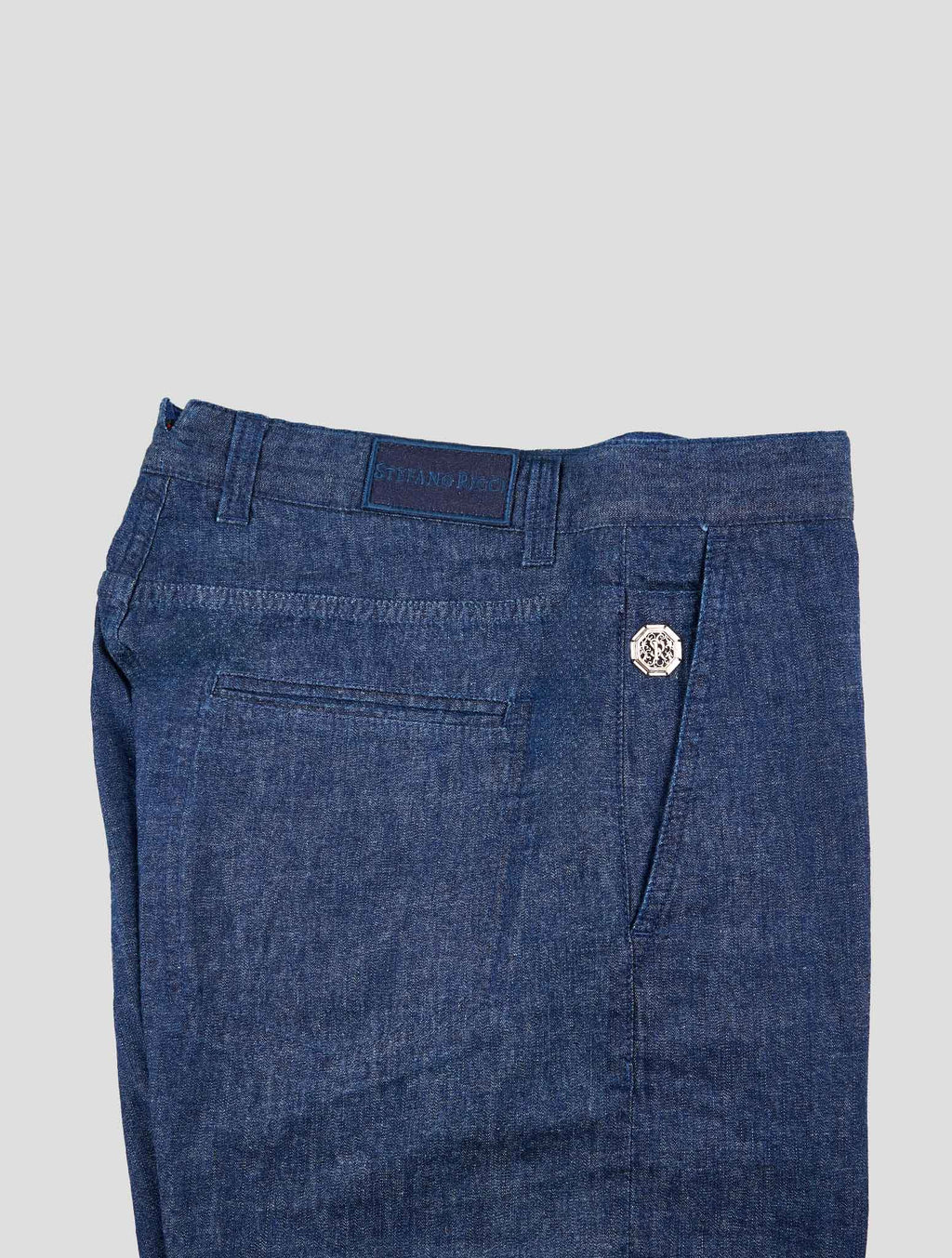 Stefano Ricci Blue Cotton Pants (T1TA1) - View 3