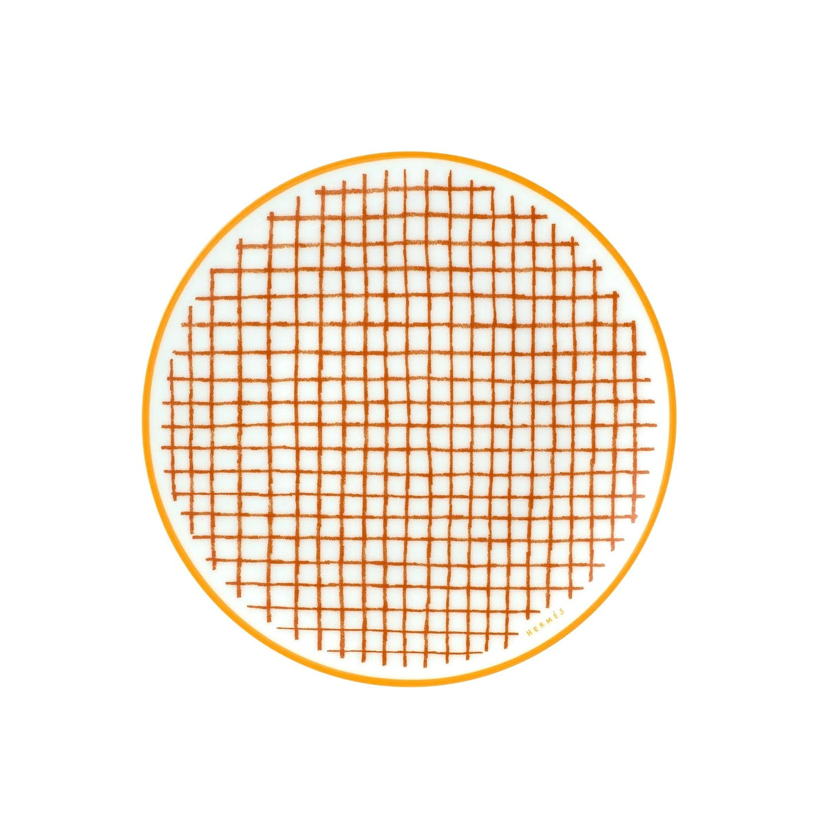 Hermès A Walk in the Garden — Orange Bread and Butter Plate
