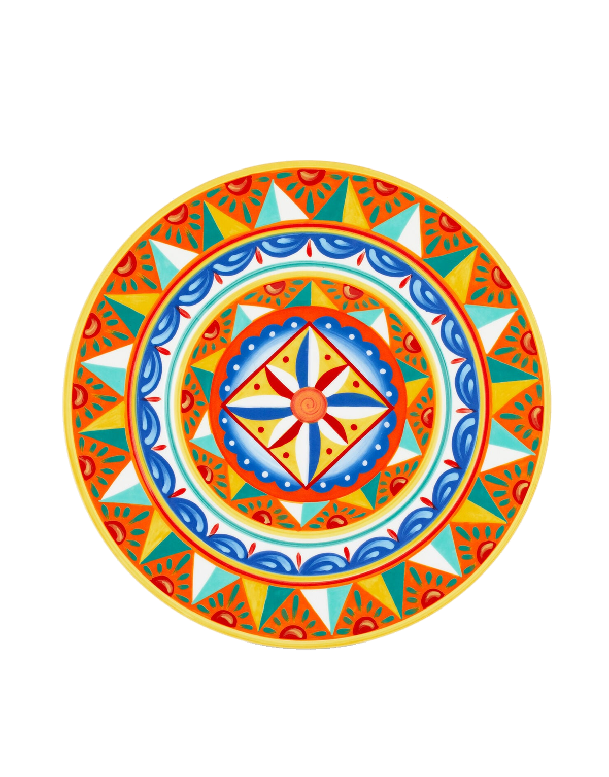 Dolce&Gabbana Casa Carretto Siciliano Fine Porcelain Charger Plate - 33 cm