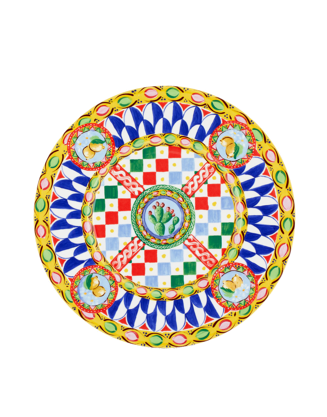Dolce&Gabbana Casa Carretto Siciliano Fine Porcelain Charger Plate - 33 cm
