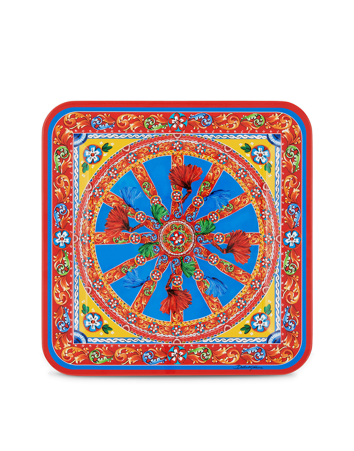 Dolce&Gabbana Casa Carretto Siciliano Square Tray - 45 x 45 cm