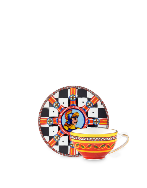 Dolce&Gabbana Casa Carretto Siciliano Coffee Cup and Saucer - 4.5 cm