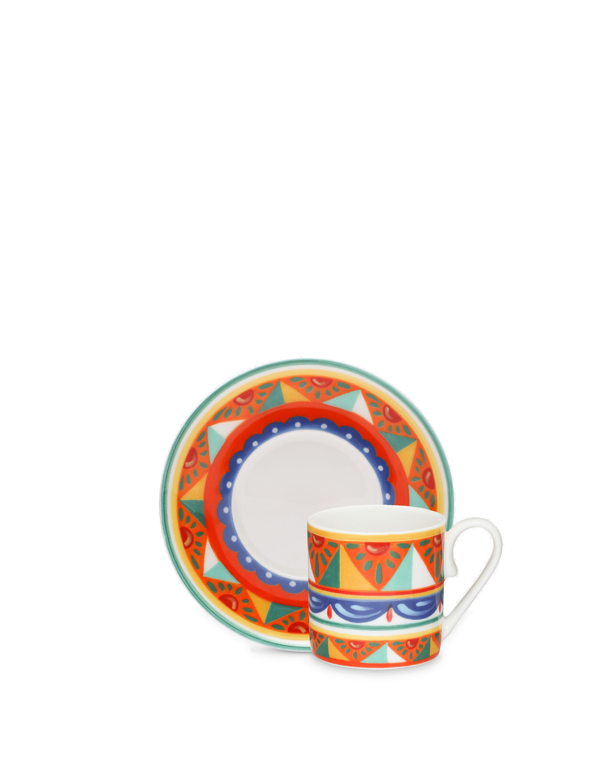 Dolce&Gabbana Casa Carretto Siciliano Coffee Cup and Saucer - 6 cm