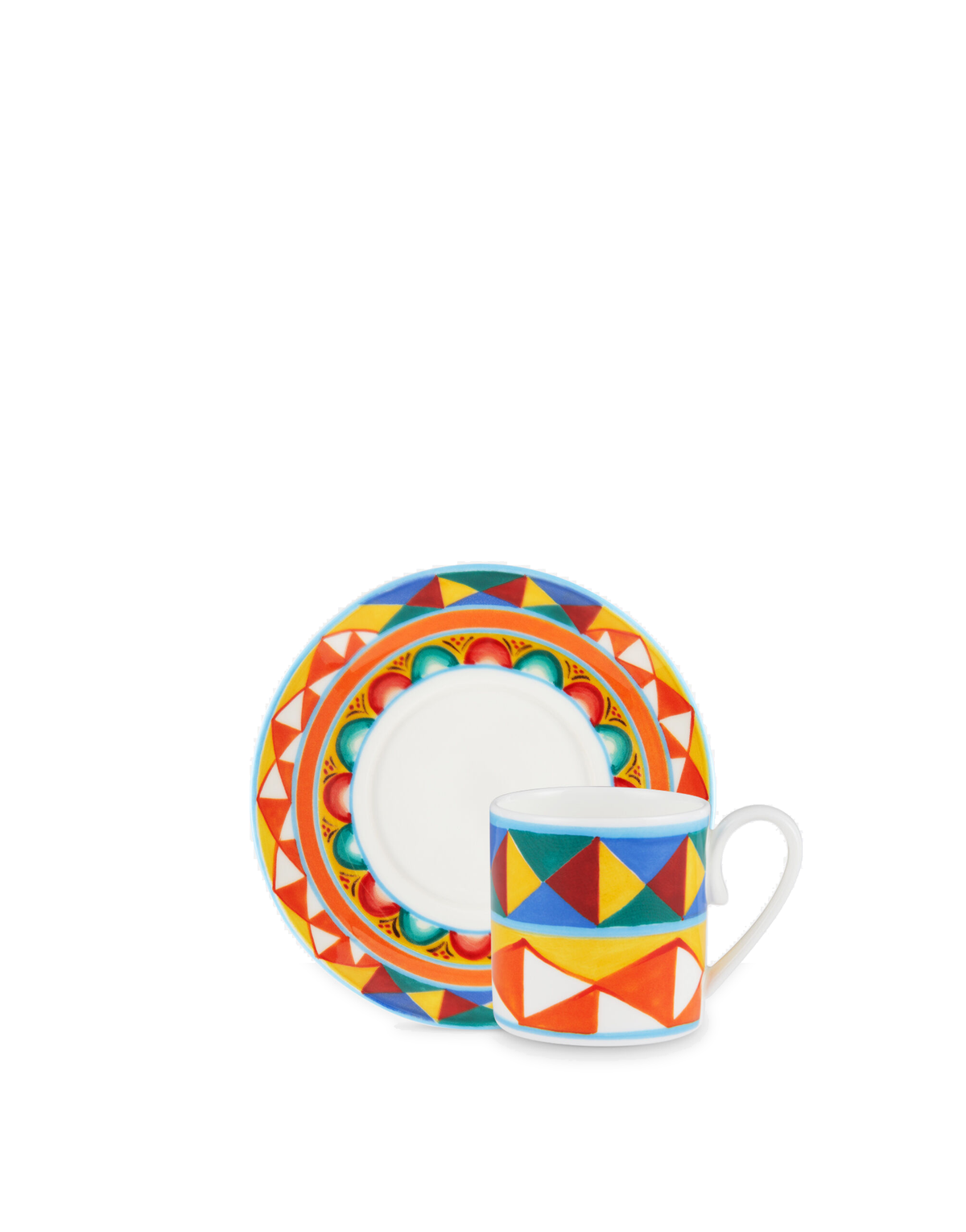 Dolce&Gabbana Casa Carretto Siciliano Coffee Cup and Saucer - 6 cm