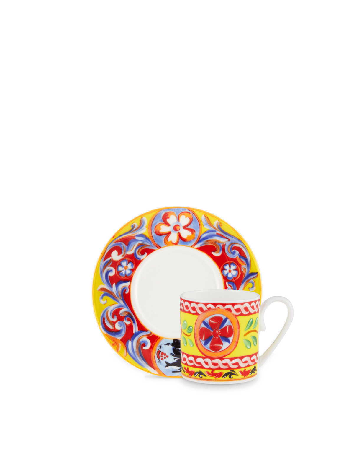 Dolce&Gabbana Casa Carretto Siciliano Coffee Cup and Saucer - 6 cm