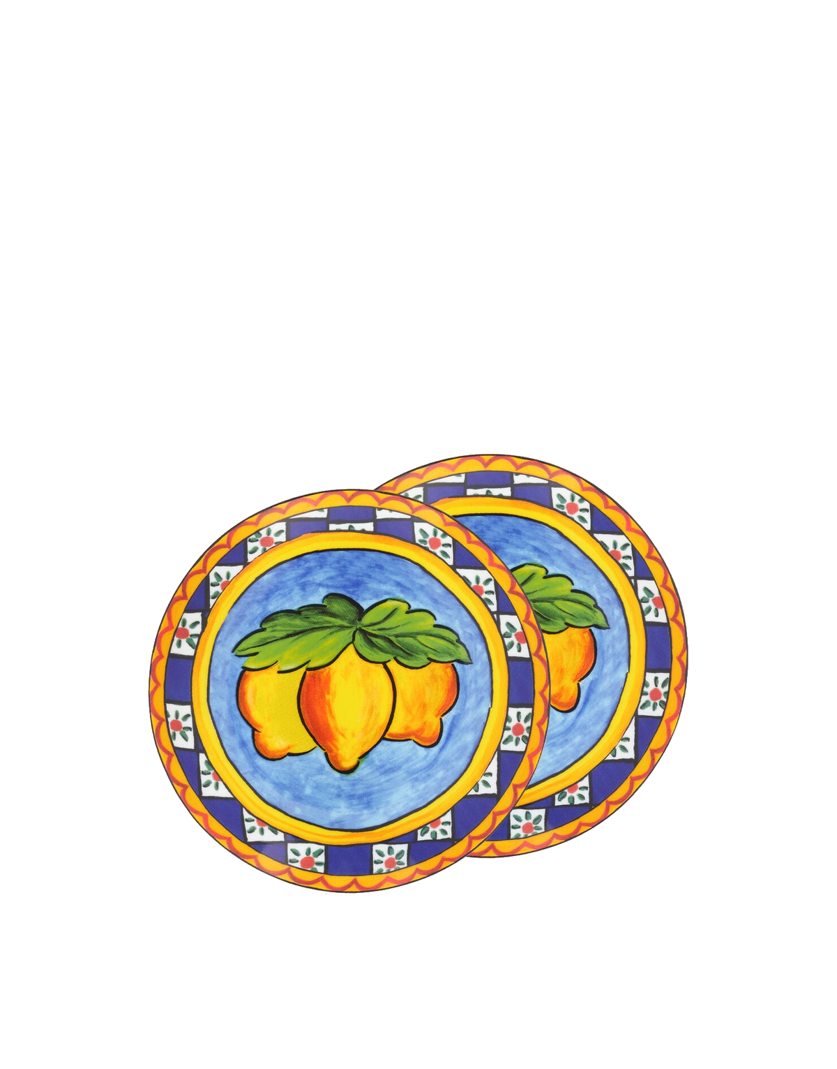 Dolce&Gabbana Casa Carretto Siciliano Set of 2 Porcelain Bread Plates - 17 cm