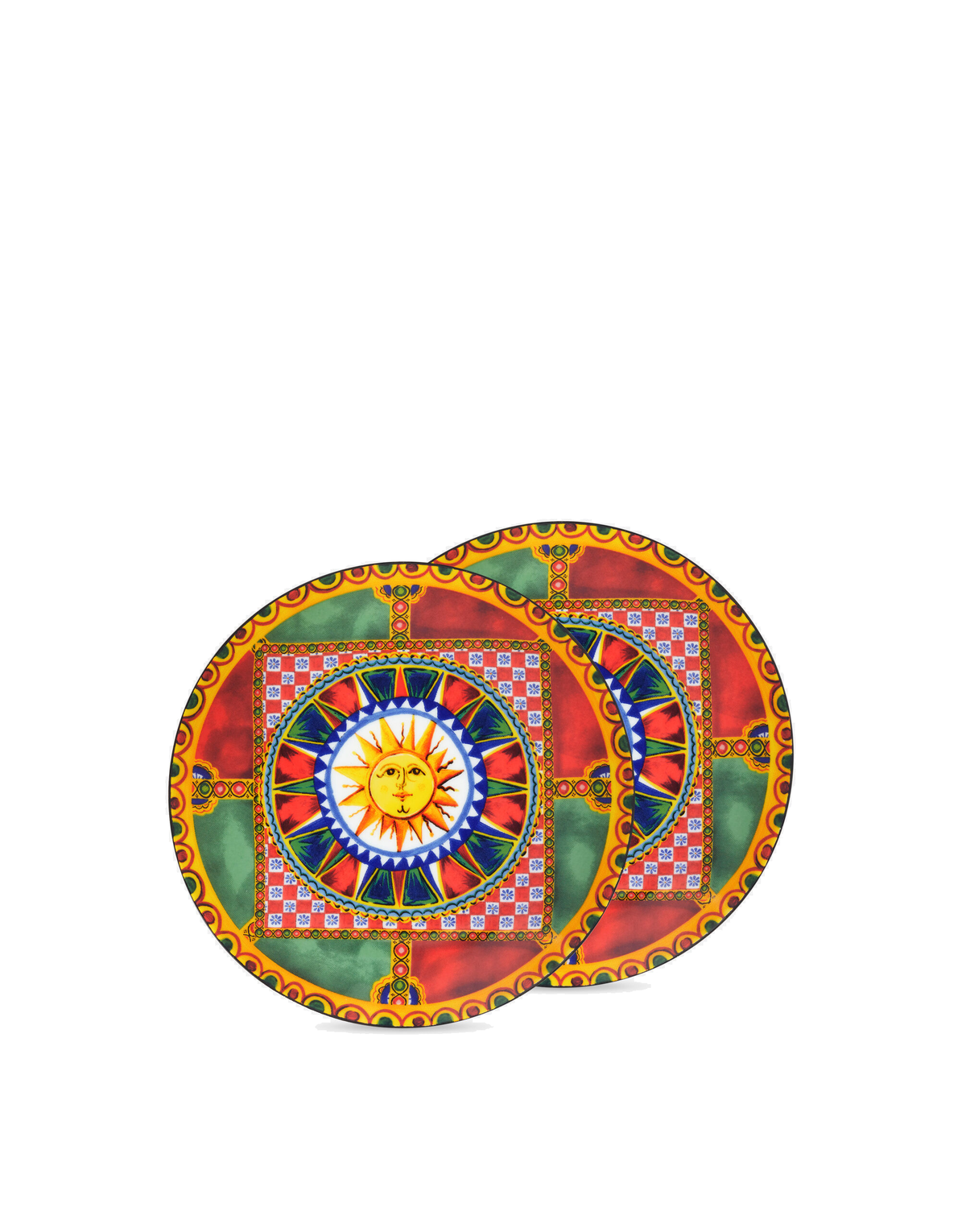 Dolce&Gabbana Casa Carretto Siciliano Set of 2 Porcelain Bread Plates - 17 cm