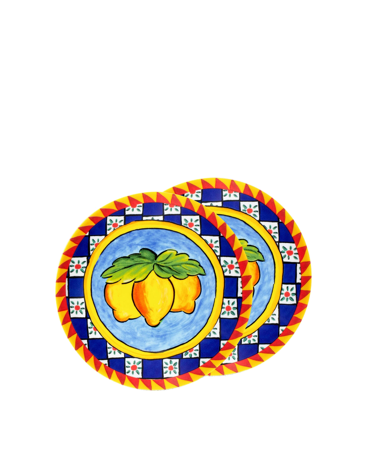 Dolce&Gabbana Casa Carretto Siciliano Set of 2 Porcelain Dessert Plates - 19 cm
