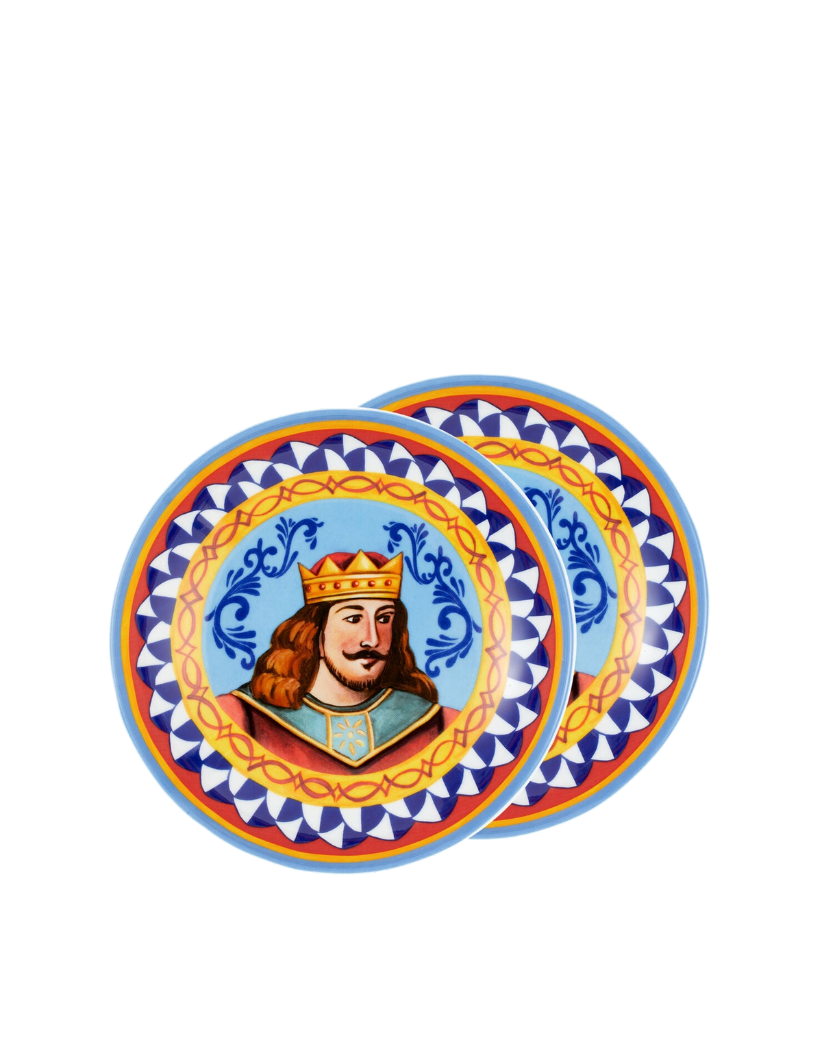 Dolce&Gabbana Casa Carretto Siciliano Set of 2 Porcelain Soup Plates - 20 cm