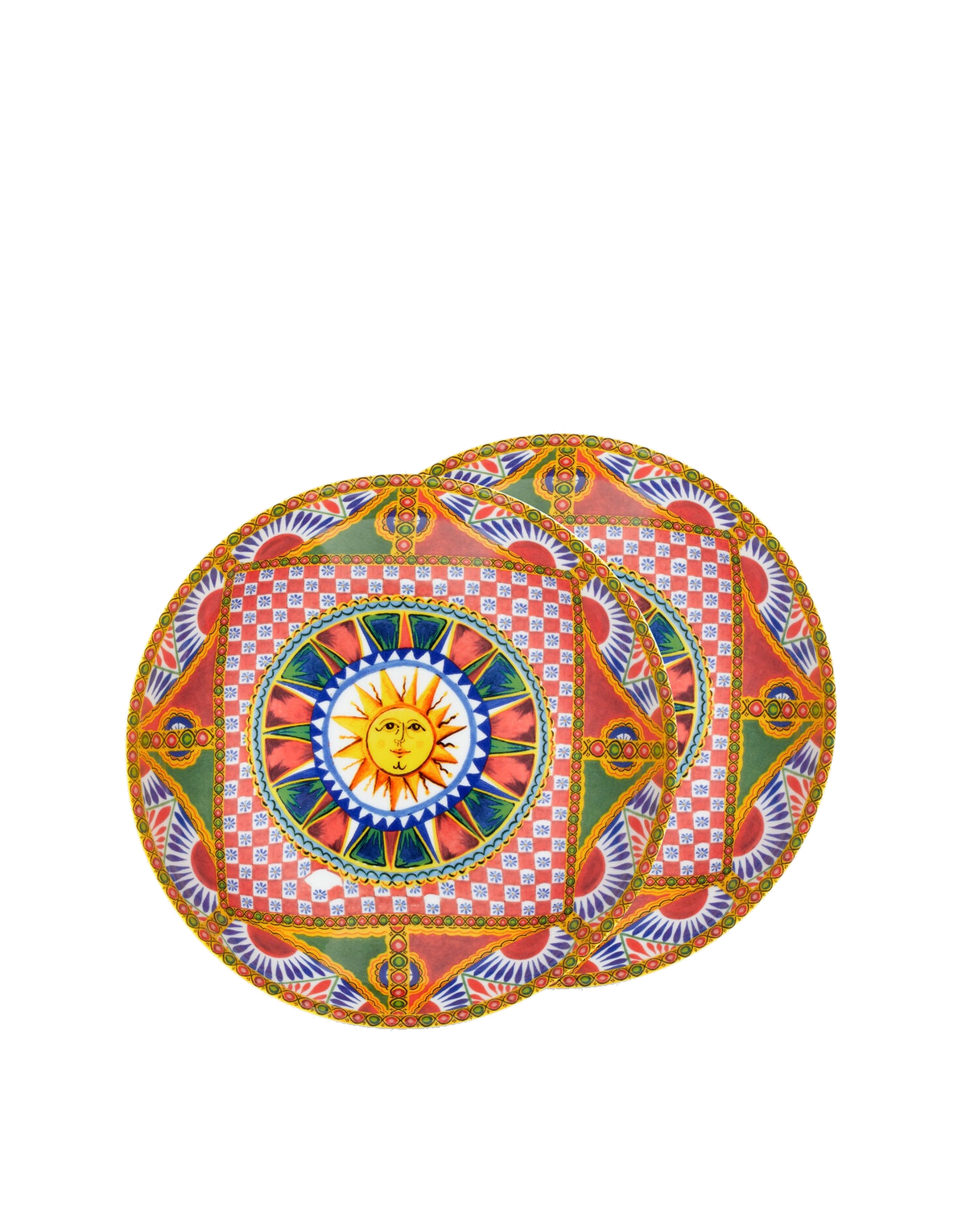 Dolce&Gabbana Casa Carretto Siciliano Set of 2 Porcelain Soup Plates - 20 cm